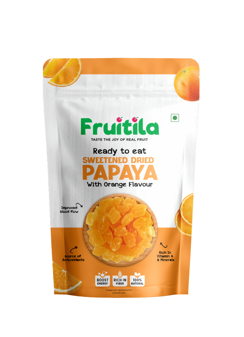 Sweetened Dried Papaya – Orange Flavour